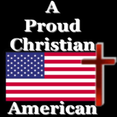 Proud Christian American For dark apparel