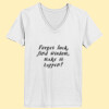 Wisdom - Ladies ComfortSoft® V Neck T Shirt