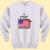 Proud Christian American - Men's Crewneck Sweatshirt