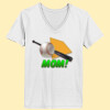 Baseball Mom - Ladies ComfortSoft® V Neck T Shirt
