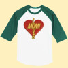 Love Mom - Mens Colorblock Raglan Jersey